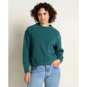 Toad And Co Whitney Terry Pullover Jasper Green Sweatshirt XL